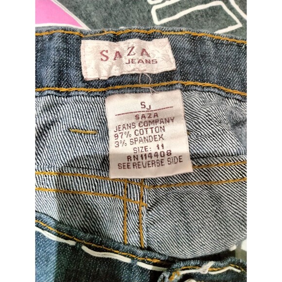 Saza Blue Ankle Jeans Size 11 Juniors, 25 Inch Inseam Trendy Classic Style - Picture 4 of 5